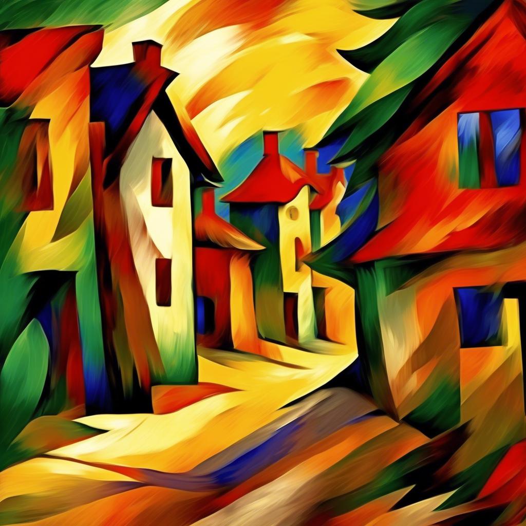 Η Ζωή στο Χωριό στον πίνακα του Franz Marc