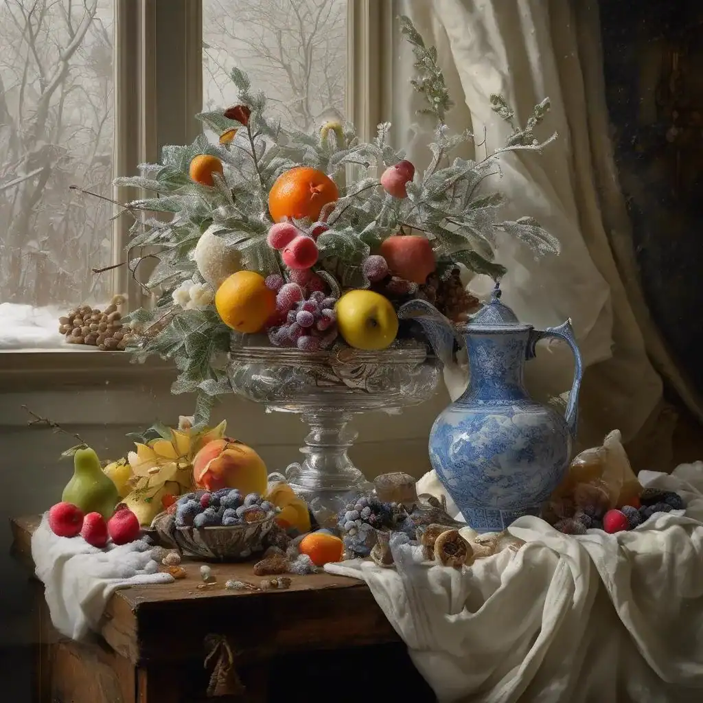 Frosty (Still life with a vase by O. Rapai) – Mykhailo Vainshtein